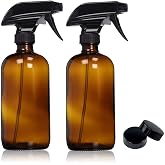 uyoyous Amber Cam Sprey Şişeleri (250ml/8oz) U&ccedil;ucu Yağlar Temizlik Organik Bitki Pişirme i&ccedil;in Boş Doldurulabilir Konteyner BP