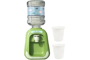 CUCUFA Mini distributeur d'eau froide pour enfant de 190 ml avec réservoir et tasse pour rassemblements à domicile, école, bureau, carafes à jus, vert (sans batterie)