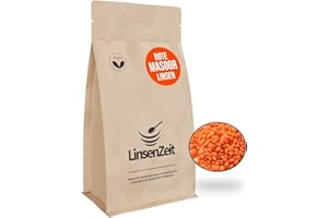 GENERISCH LinsenZeit - Rote Masoor Linsen 600g - Großartige Proteinquelle - Rote Linsen - Vegan & ohne Zusatzstoffe
