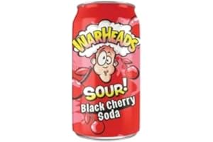 ‎WARHEADS · CANDYBOX · Warheads Saures Getränk Kohlensäurehaltiges Soda aus den Vereinigten Staaten Aromen von Amerika Fruchtaromen inspiriert von sauren Bonbons in einer 355 ml Kirschdose