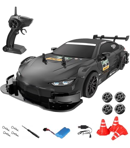 iBlivers Voiture Télécommandée, Mini Voiture de Drift télécommandée avec accélérateur proportionnel, 1:24 4WD Drift GT-RX7 Véhicule RC Drifting Car Cadeaux Jouets pour Garçons Enfants (Blanc iBlivers Voiture Télécommandée, Mini Voiture de Drift télécommandée avec accélérateur proportionnel, 1:24 4WD Drift GT-RX7 Véhicule RC Drifting Car Cadeaux Jouets pour Garçons Enfants (Blanc