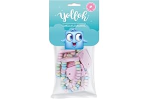 YOLLOH - Sachet Bonbon Watches - Sans Gelatine - 320019 - Fraise - Croquant - 1 sachet de 70 Gr - Anniversaire - Enfant - Adulte - Collier - Bracelet - Montre