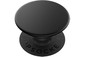 PopSockets PopGrip - Support et Grip pour Smartphone et Tablette avec un Top Interchangeable - Black Aluminum