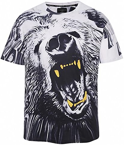Loose Fashion T-shirt Men Tops Tees Shirts Print Dog T shirt 3d Tshirt DM002 XXL