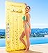 Produktbild ADAHX Pool Float Leichtgewicht, Aufblasbares Floß Starke Tragfähigkeit, Sommer-Pool-Liegestühle Strandschwimmer und Liegestühle für Erwachsene und Kinder,Gold