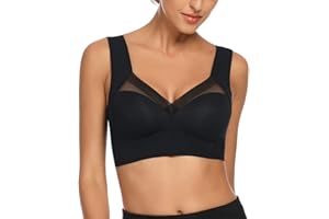 WOWENY Seamless Bras for Women Wireless Plus Size Sleep Bras Padded Thin Soft Comfy Sports Yoga Bra eveday Bras