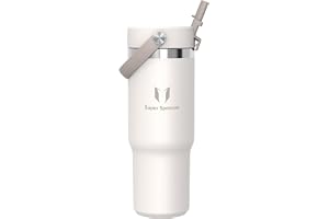 Sparrow Termosmugg med Sugrör 900ml – Vattenflaska Termosflaska Tumbler Bil