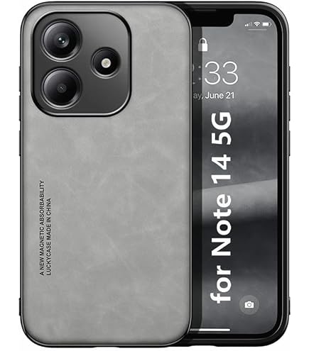 Coque SineOrdo Pour Xiaomi Redmi Note 14 5G - Anti-choc Transparente - Silicone TPU Anti-jaunissement - Noir Mat Ultra-fin