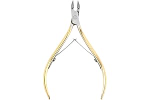 GHEART Cuticle Scissors, Cuticle Cutter, Professional Nail Scissors, Dead Skin and Cuticles for Pedicure, Manicure, Dead Skin Foot and Hand, Gold (1 Piece)