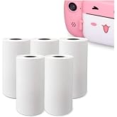 Vothoon &Ccedil;ocuk Kamera Baskı Kağıdı, 5'li Rulo 57X25MM &Ccedil;ekirdekli Fotoğraf Baskı Termal Kağıt Rulo