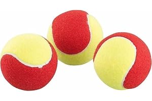 Lacry Tennis Balls, Red and Yellow, Foam, 3 Pack, Sports Training Practice