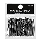 American Dream Straight Hair Pins, Black 2.5-inch/ 6.35 cm - Pack of 100