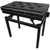 İrem Adjustable Piano Stool Black Free Shipping
