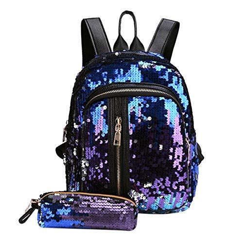 Mochila con lentejuelas brillantes para adolescentes