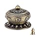 Produktbild Guwheat Räucherstäbchenhalter Brenner Tibet Lotus Kupfer Legierung (Stick/Konus/Coil Räucherstäbchen) mit Messing Calabash Räucherstäbchenhalter