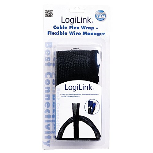 LogiLink KAB0006 Kabel FlexWrap, 1,8m, schwarz - 2