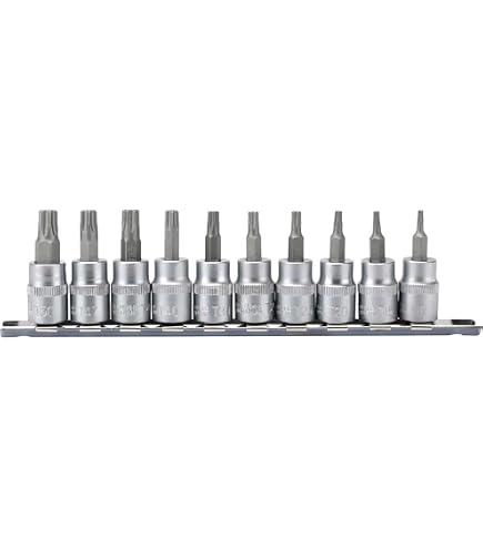 Laser Tools TorxPlus Steckschlüssel-Set 1/4 Zoll – 6-teilig, Für Präzises Arbeiten, OE-Qualität