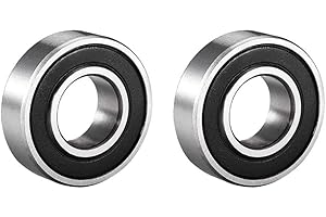 7 mm x 19 mm x 6 mm gumowe uszczelnione łożysko, MACHSWON 2 szt. łożyska kulkowe o głębokim rowku