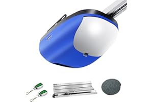 TOPENS CASAR800 Garage Door Opener 800N Heavy Duty Door Operator Kit Strong Chain Drive with Durable DC Motor Ultimate Security for Garage Doors Up to 2.3m, Including 2 Remote Controls