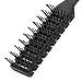 TOOGOO(R)Anti-static Hair Comb Half Round Hair Styling Brushes Black
