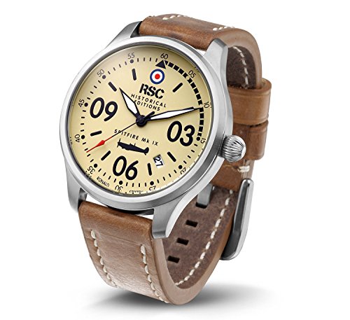 RSC803, SPITFIRE Mk IX, RSC Pilot's Watches, Swiss movement, Vintage, Aviation, Air Force