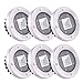 Produktbild CSDM.AI Solar Begrabenes Licht Ein Päckchen mit 6 Outdoor-Wasserdichten Edelstahl-LED-Rasen Garten Treppe Weg Beleuchtung Werkzeuge Garten Dekoration,Positivewhitelight,6Packs