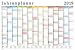 Produktbild Jahresplaner 2019 - Wandplaner Kalender Poster - Grösse 91,5x61 cm + 1 Ü-Poster der Grösse 61x91,5cm
