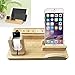 Produktbild Ashley city Holz Bambus Laden Dock Station Ladegerät Stand Halter für Apple Watch & iPhone