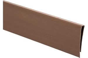 jarolift Clip De Fixation en PVC Bande D‘extrémité pour Brise Vue Canisse De Couverture Accessoires pour Brise-Vue, 3 m De Longueur, Marron