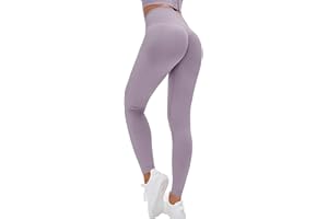 Lishang Legging de Sport Femme Push Up Leggings Taille Haute Scrunch Butt Lift Yoga Pantalon Sport Compression Collants Opaque Slim Fit