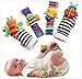 Produktbild Stayeal Baby Armrassel Socken Biene Spielzeug Mehrfarbig Karierte Socke Handgelenk Rassel