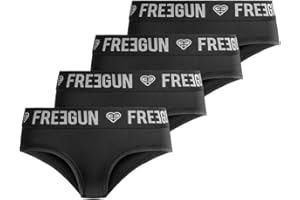 FREEGUN Ropa Interior de Hombres (Pack de 4) para Mujer
