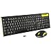 Produktbild MOFII Full-Size Kabellose Deutsche Tastatur und Maus / Wireless Combo Tastatur und Maus für Windows / iOS / Android, Blau und Schwarz