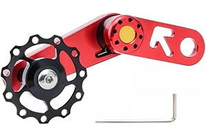 MEROURII Tendicatena Bici,Tenditore Bicicletta velocità Singola in Alluminio,Convertitore Regolazione velocità per MTB Bici da Corsa su Strada