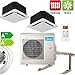 Produktbild Klimaanlage Komplettset Multisplit Midea Deckenkassette 2x2,6kW