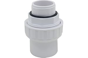 OEMCLIMA Raccord union joint mixte pvc à visser x a coller embout fileté pvc pression manchon pompe filtre a sable piscine joint torique