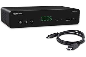 Nouveau titre : METRONIC 441672 Décodeur / Adaptateur TNT 441622 HD Double Tuners Zapbox EH-D3 - Noir + Câble HDMI