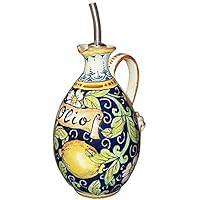 CERAMICHE D'ARTE PARRINI - Italienne artistique poterie, Huilier, la décoration, les citronsI, peint à la main, fabriqué en Italie Toscana