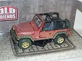 Aus Metall mit Plastikteilen Maisto Jeep Wrangler Rubicon Scheunenfund Rot 1/24 1/27 Modellauto Modell Auto