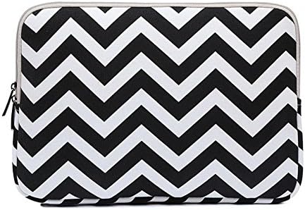 YANX Wave pattern 11.6/13.3/15.6 Inch Slim Lightweight Laptop Carrying Case Protector Bag Sleeve , black , 13 inch