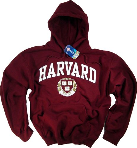 Harvard Camiseta Sudadera con Capucha Sudadera Universidad Camiseta Derecho de la Empresa Ropa Prendas de Vestir Rojo Carmesí X-Large