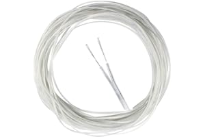 PROMETEO ELECTRONICS Prométhée Electronics® Câble électrique transparent argenté 2 x 0,50 mm (écheveau 10 m)