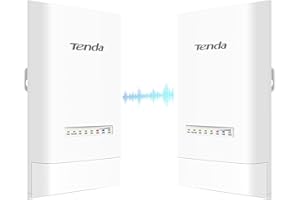 Tenda WiFi Bridge 5GHz 867Mbps, Puente Inalámbrico WiFi Exterior, CPE de Exterior Largo Alcance 5 km, Antena direccional 12dBi, PoE Pasivo, IP65 Resistente al Agua, Paquete de 2(OS3)
