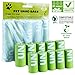 Produktbild Malayas® Hundekotbeutel Hunde Gassibeutel Haustiere Kot Tüte Umweltfreundliche 100% Biologisch Abbaubar kotbeutel 10 Rollen 100 Poop Taschen Grün