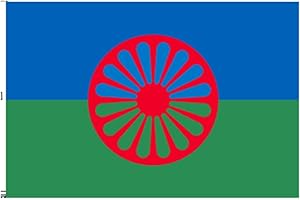 Stormflag Drapeau Gypsi 3x5ft Drapeau Tzigane 90x150cm en polyester pongé 90g avec œillets et Double couture