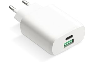 envircell USB C Ładowarka 30W, GaN Zasilacz USB-C, 2-portowa, Kompatybilny z iPhone 15/15 Pro/15 Pro Max/14/13/12/11/SE/X/XS/XR, Galaxy, Pixel 7-3, iPad