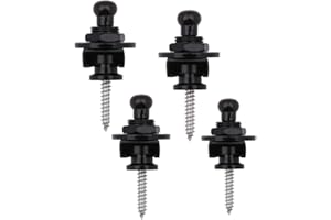 Bestgle Serratura Chitarra Cinghia Metallo Tracolla Lock, Facile da Rimuovere, Serratura Cinghia Per Chitarra Meccanismo a Sgancio Rapido per Chitarra Elettrica, Chitarra Classica