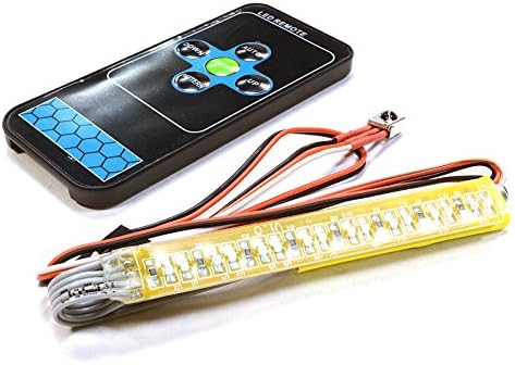 Integy RC Model Hop-ups C26341 G.T. Power 5VDC LED Light Bar w/ 14 Flash Models & IR Remote
