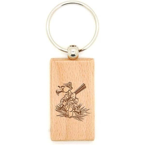Ashton and Finch Portachiavi in legno con drago gallese