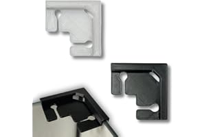 Generisch Eck-Halterung für Aquarium Abdeckscheiben 4 Stück 2-19mm Schlauch/Kabelhalterung Kantenschutz (Hell-Transparent, 6mm Glasstärke)